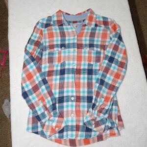Element Multicolor Plaid Shirt Boys Size Large